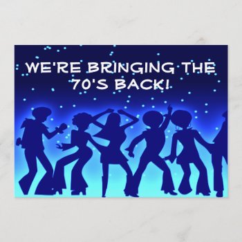 Disco Theme 70's Party Invitations by csinvitations at Zazzle