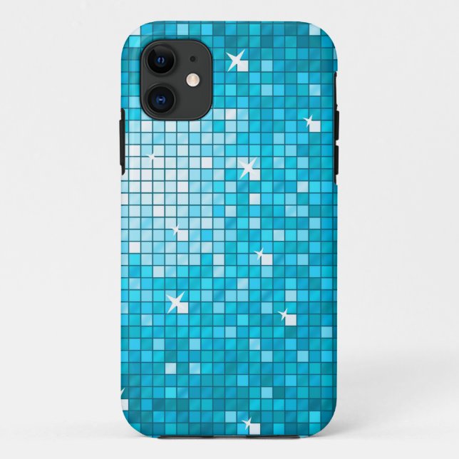 Disco Tiles Blue iPhone 5 case (Back)