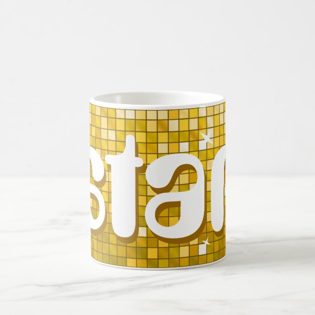 Disco Tiles "Gold" 'star' mug (Center)