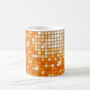Disco Tiles Orange mug