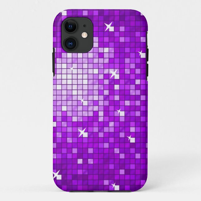 Disco Tiles Purple iPhone 5 case (Back)