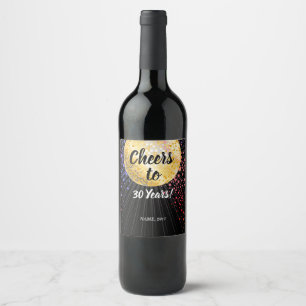 DISCO, WINE LABEL - cheers to years!
