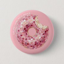 Discoball Pink Sprinkle Donut Birthday Party Favor