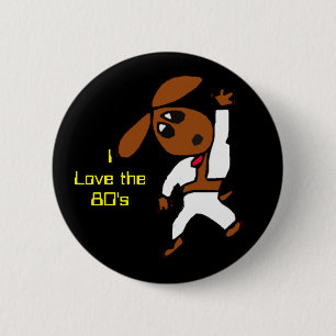 discodox, I Love the80's Pinback Button