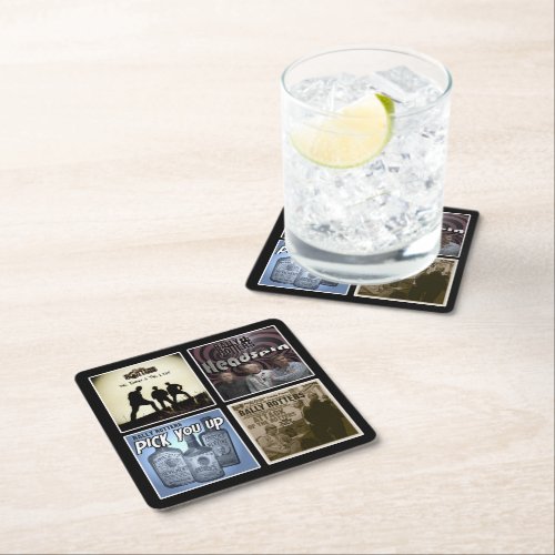 Discography _ Beer Mats Square Paper Coaster