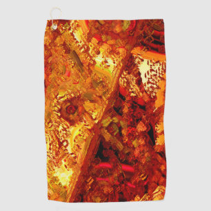 Discolored to coral carnival mask golf towel