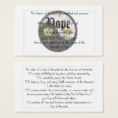 Discordian Pope Cards (Front & Back)
