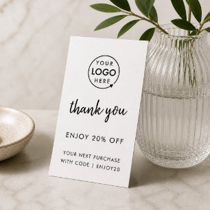 Discount Card   Business Thank You Loyalty White