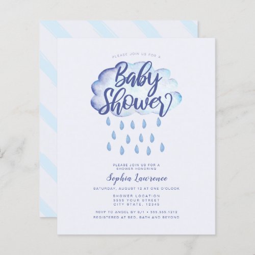 Discount Cloud and Raindrops Baby Shower