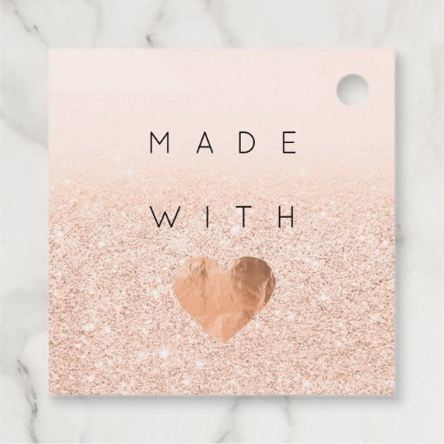 Discount Code Logo Gold Heart Thank You Rose Favor Tags