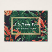 Discount Coupon Gold Script Floral Makeup Salon (Front)