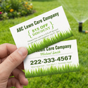 Discount Coupon Lawn Care Landscaping Gift Card