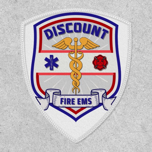 Discount Fire/EMS Patch Design 2 (Front)