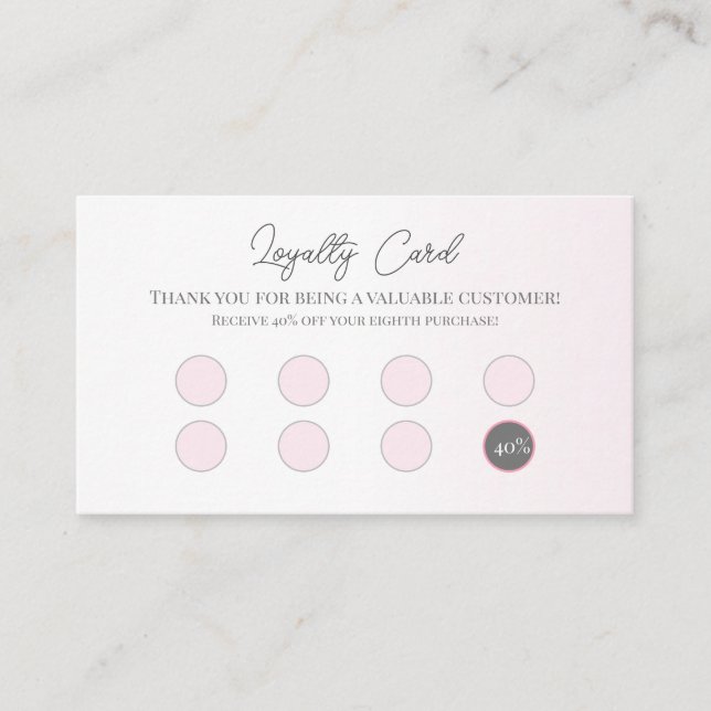Discount Loyalty Card (Front)