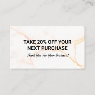 Discount Marble Business Card