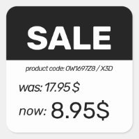 Discount Price Sticker Label
