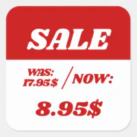 Special Sale Price Tags (Reg/Special)