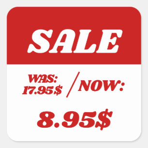 Discount Price Sticker Label