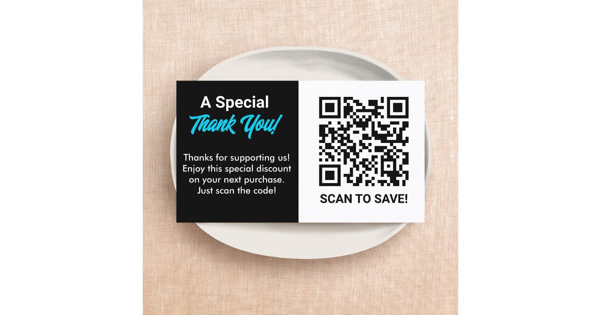 Discount QR Code Business Card | Zazzle