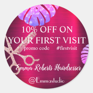 Discount Sale Deal Offer Classic Round Sticker