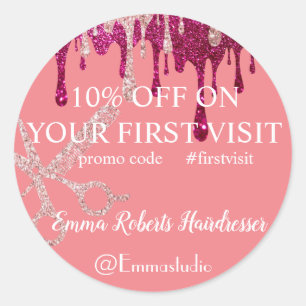 Discount Sale Deal Offer Classic Round Sticker