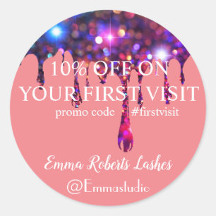 Discount Sale Deal Offer Classic Round Sticker