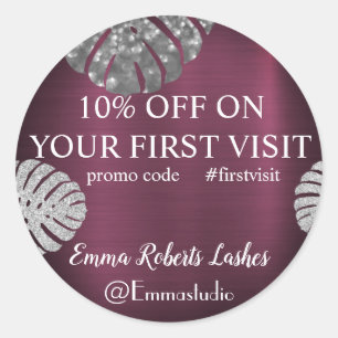 Discount Sale Deal Offer Classic Round Sticker