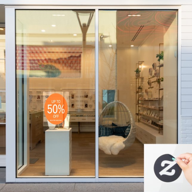 Discount shop window cling (Store Window)