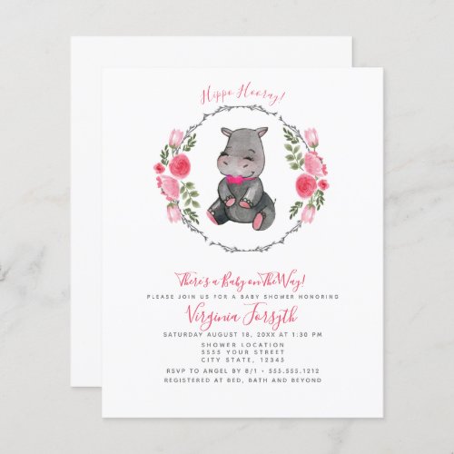 Discount Sweet Little Hippo Baby Shower