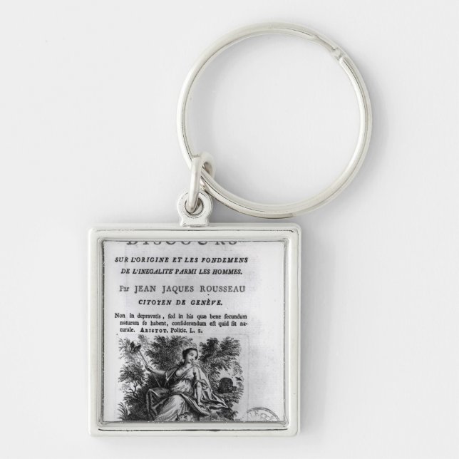 'Discours l'Origine et les Fondements Keychain (Front)