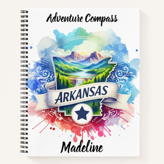 Discover Arkansas' vibrant natural beauty Notebook (Front)