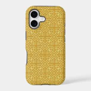 Discover Elegant Geometric Patterns with Gold Line iPhone 17 Case