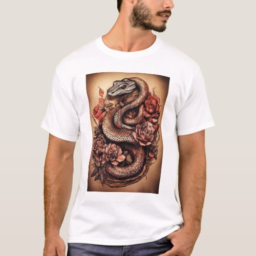 Discover intricate sketches like this stunning tat T_Shirt
