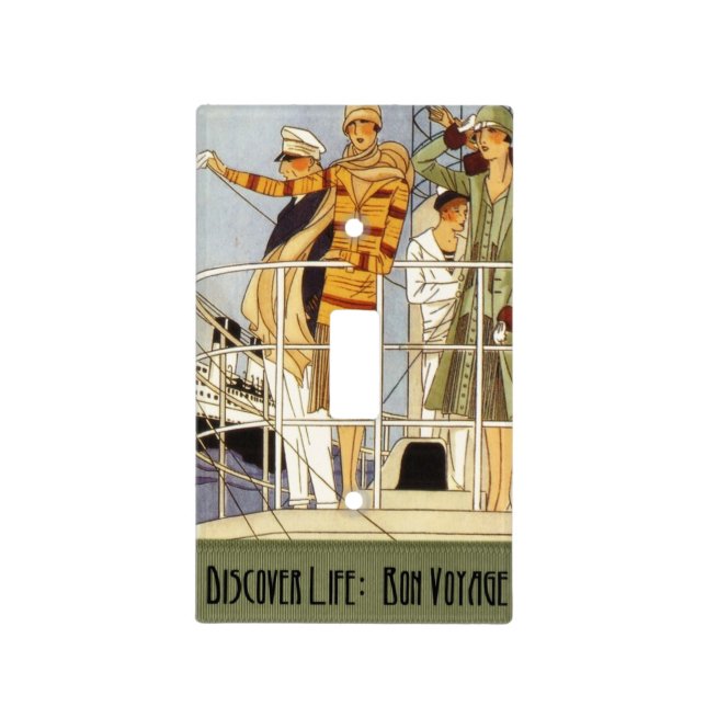 Discover Life: Bon Voyage Light Switch Cover (Front)