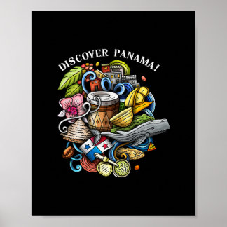 Discover Panama Vacation Souvenir Travel Poster