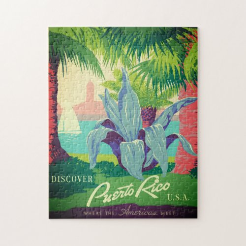 DISCOVER PUERTO RICO 11X14 JIGSAW PUZZLE
