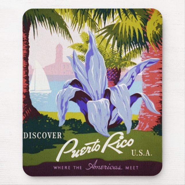 Discover Puerto Rico Mouse Pad (Front)