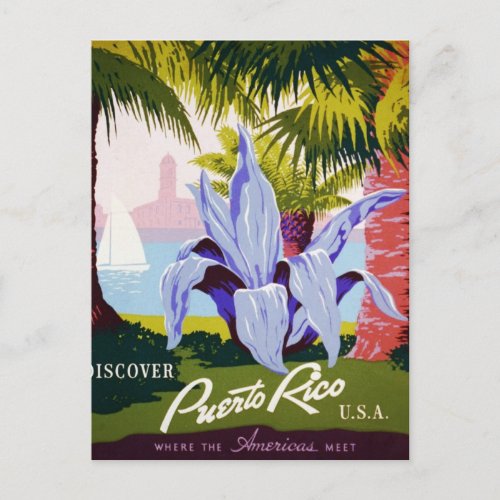 Discover Puerto Rico Postcard