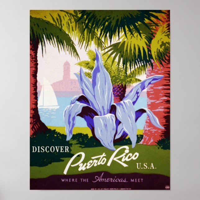 Discover Puerto Rico Poster (Front)