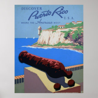 Discover Puerto Rico - Travel Poster