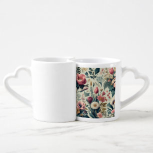 Discover Stunning Spring Floral Botanical Pattern Coffee Mug Set