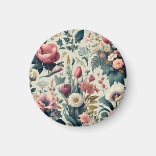 Discover Stunning Spring Floral Botanical Pattern Magnet