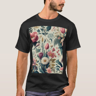 Discover Stunning Spring Floral Botanical Pattern T-Shirt
