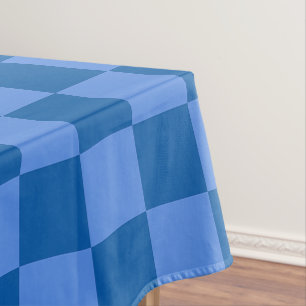 Discover the Allure of Blue Checkerboard Pattern Tablecloth
