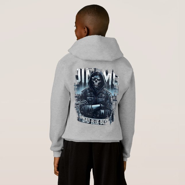 Discover the Bad Blue Boys Football Kit Hoodie (Back Full)