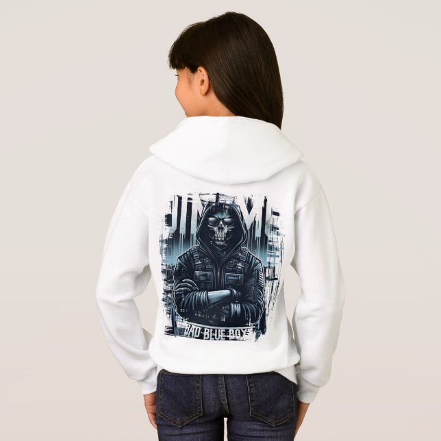 Discover the Bad Blue Boys Football Kit Hoodie (Back Full)