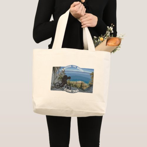 Discover the BeautyFlume Trail Adventure in Tahoe Large Tote Bag