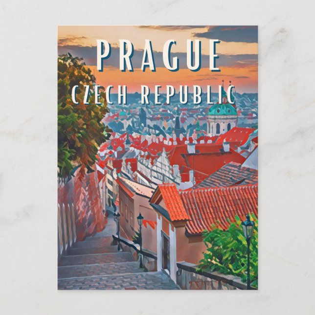 Discover the Beauty of Prague Postcard (Front)