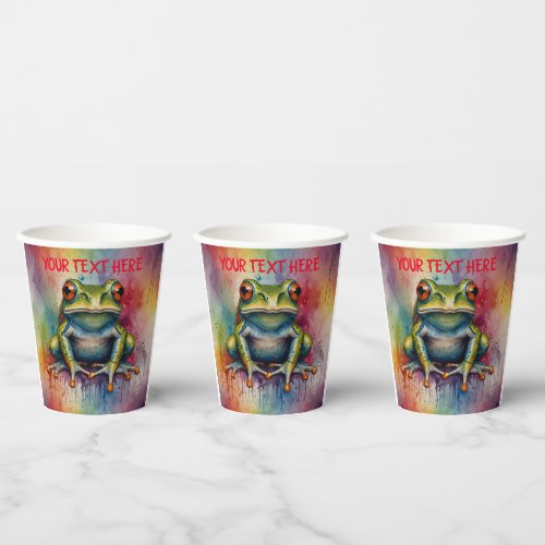 Discover the captivating beautiful frog paper cups