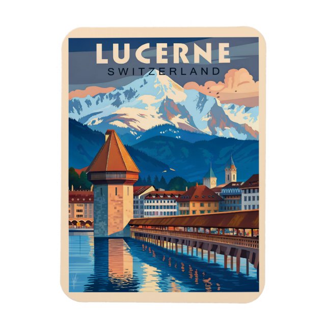 Discover the Charm of Lucerne Magnet (Vertical)